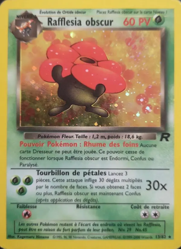Rafflesia obscur — carte 13 de l’extension Team Rocket