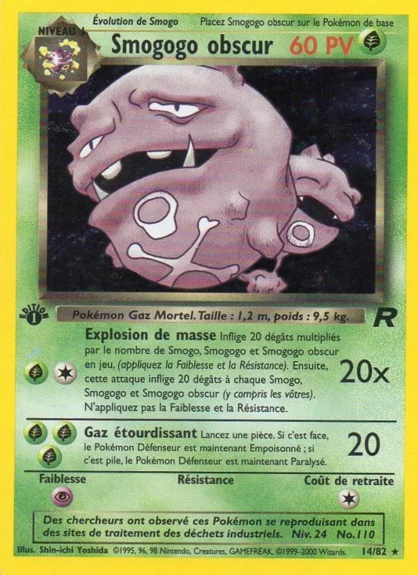Smogogo obscur — carte 14 de l’extension Team Rocket