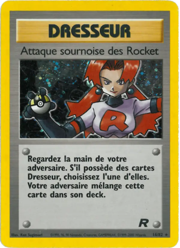 Attaque sournoise des Rocket — carte 16 de l’extension Team Rocket