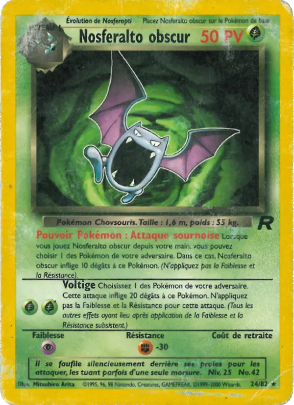 Nosferalto obscur — carte 24 de l’extension Team Rocket