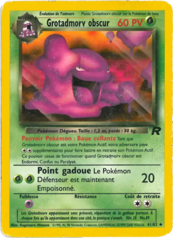 Grotadmorv obscur — carte 41 de l’extension Team Rocket