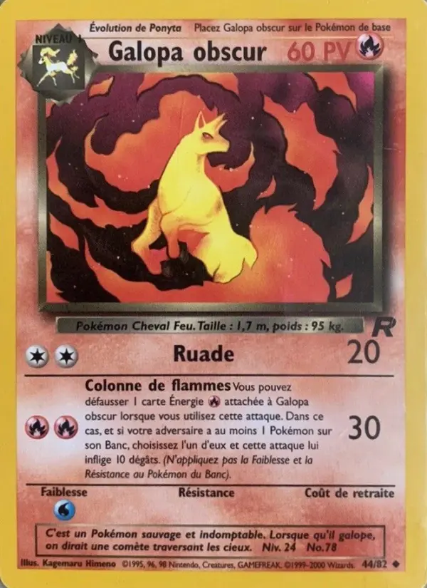 Galopa obscur — carte 44 de l’extension Team Rocket