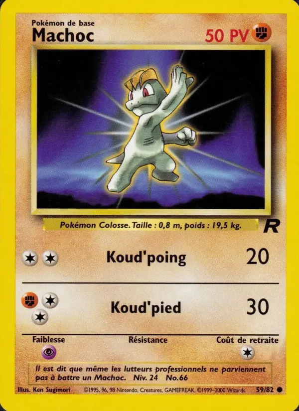 Machoc — carte 59 de l’extension Team Rocket