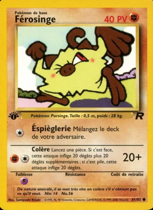 Férosinge — carte 61 de l’extension Team Rocket