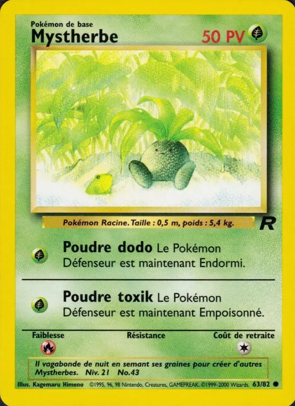 Mystherbe — carte 63 de l’extension Team Rocket