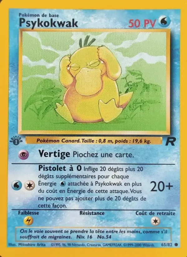 Psykokwak — carte 65 de l’extension Team Rocket