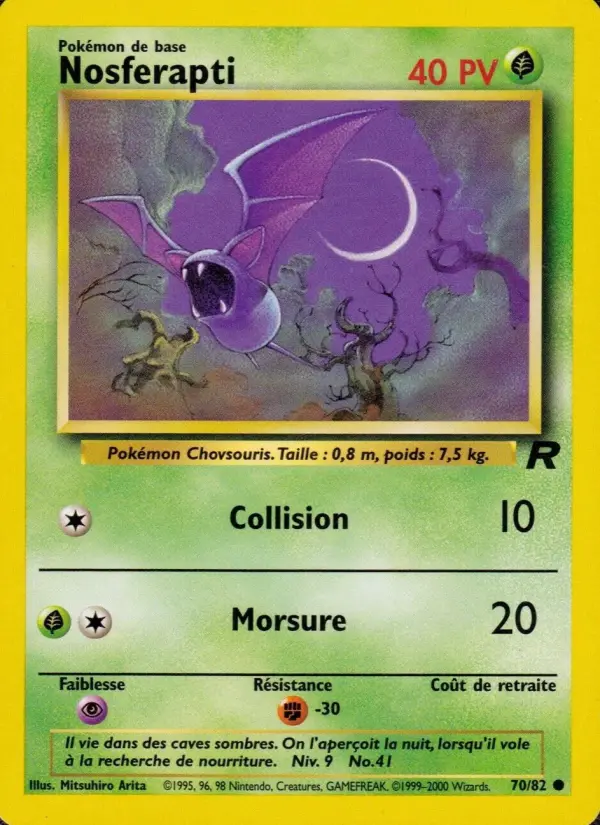 Nosferapti — carte 70 de l’extension Team Rocket