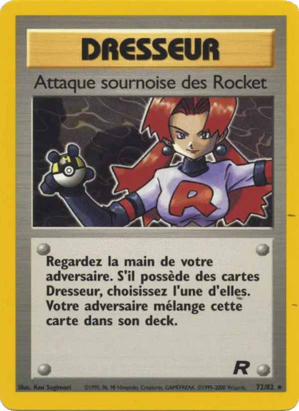 Attaque sournoise des Rocket — carte 72 de l’extension Team Rocket