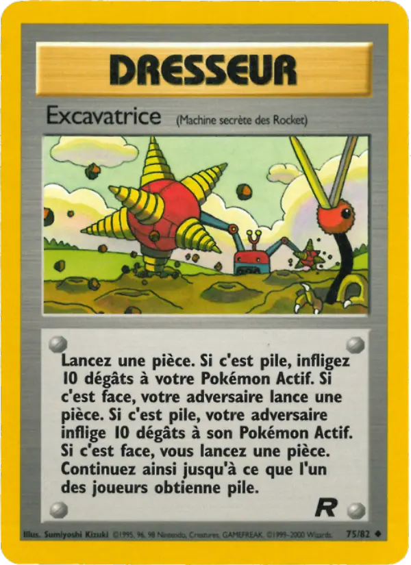 Excavatrice — carte 75 de l’extension Team Rocket