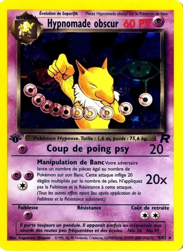 Hypnomade obscur — carte 9 de l’extension Team Rocket
