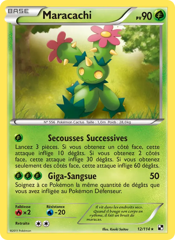 Maracachi — carte 12 de l’extension Noir & Blanc