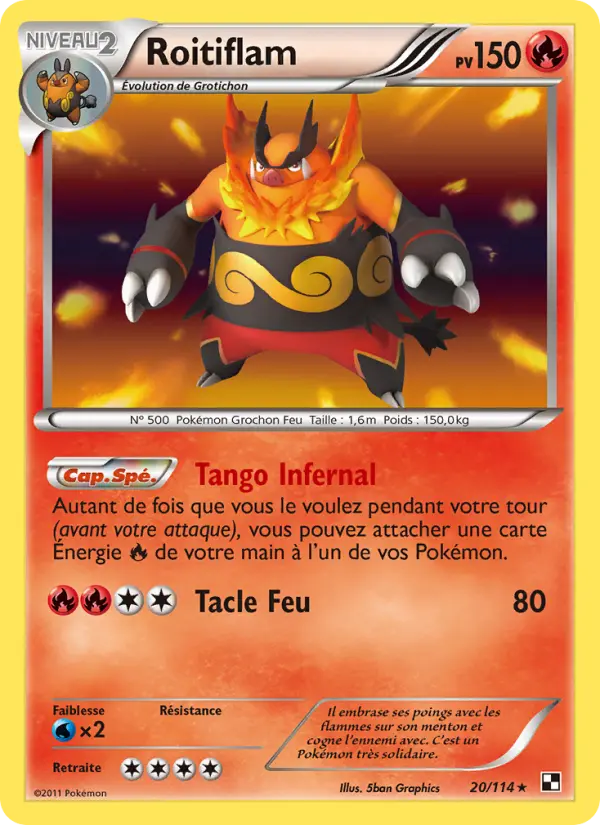 Roitiflam — carte 20 de l’extension Noir & Blanc