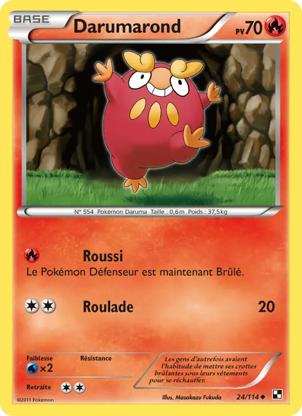 Darumarond — carte 24 de l’extension Noir & Blanc
