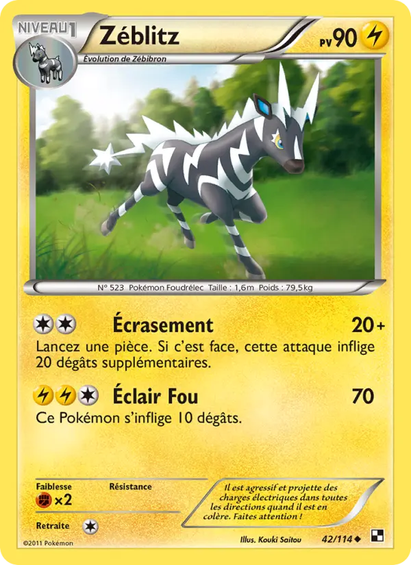 Zéblitz — carte 42 de l’extension Noir & Blanc