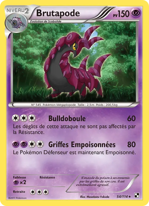 Brutapode — carte 54 de l’extension Noir & Blanc