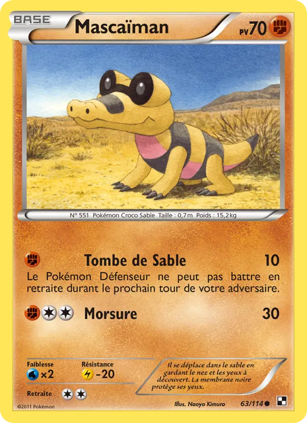 Mascaïman — carte 63 de l’extension Noir & Blanc