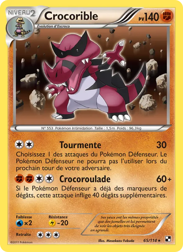 Crocorible — carte 65 de l’extension Noir & Blanc