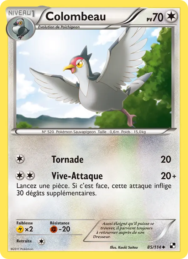 Colombeau — carte 85 de l’extension Noir & Blanc