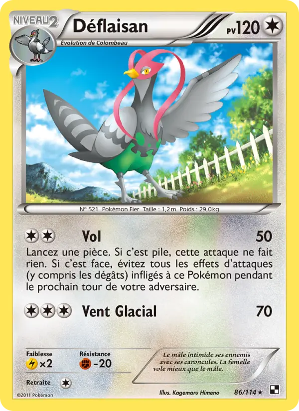 Déflaisan — carte 86 de l’extension Noir & Blanc