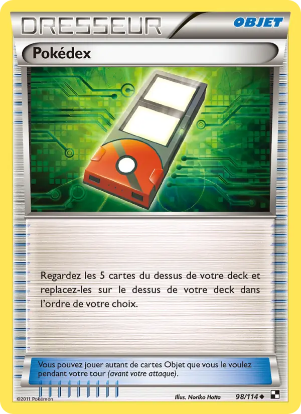 Pokédex — carte 98 de l’extension Noir & Blanc