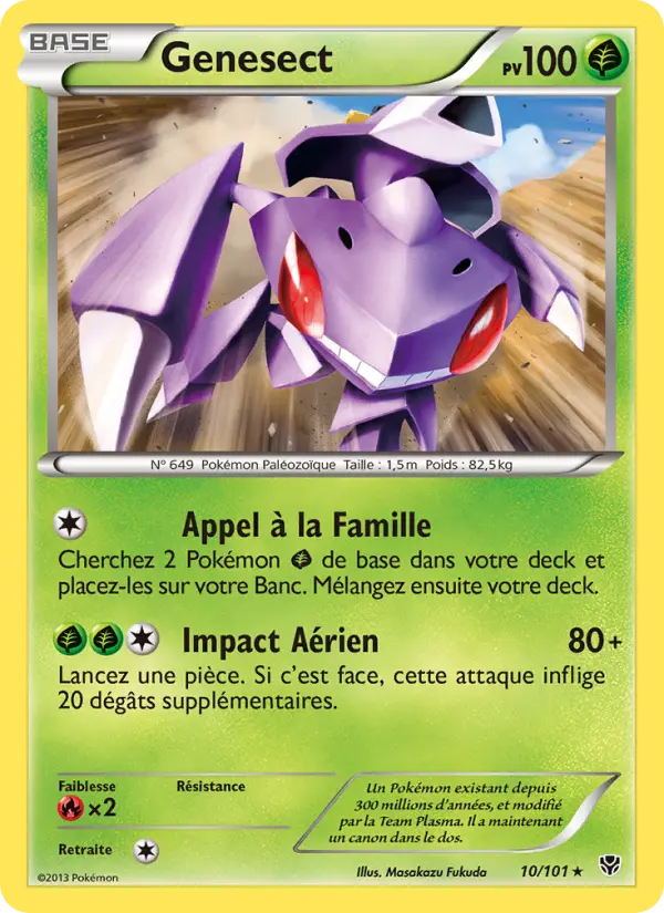 Genesect — carte 10 de l’extension Explosion Plasma