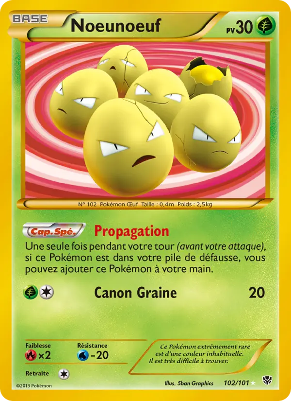 Noeunoeuf — carte 102 de l’extension Explosion Plasma