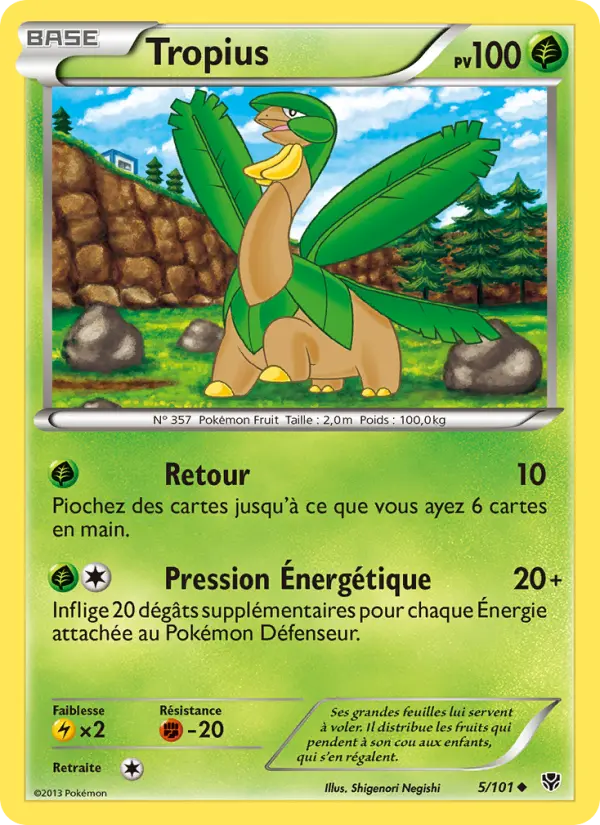 Tropius — carte 5 de l’extension Explosion Plasma