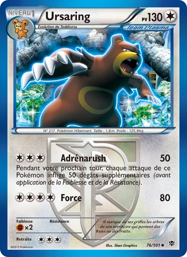 Ursaring — carte 76 de l’extension Explosion Plasma