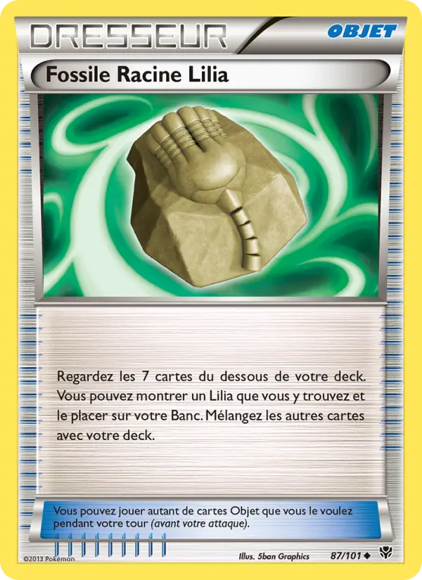 Fossile Racine Lilia — carte 87 de l’extension Explosion Plasma