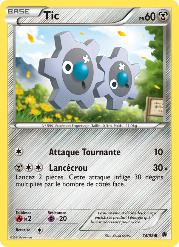 Tic — carte 74 de l’extension Pouvoirs Émergents