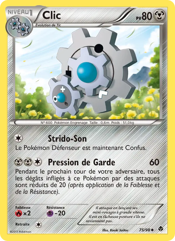 Clic — carte 75 de l’extension Pouvoirs Émergents