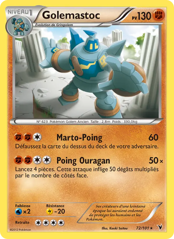 Golemastoc — carte 72 de l’extension Nobles Victoires