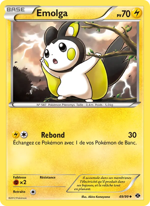 Emolga — carte 49 de l’extension Destinées Futures