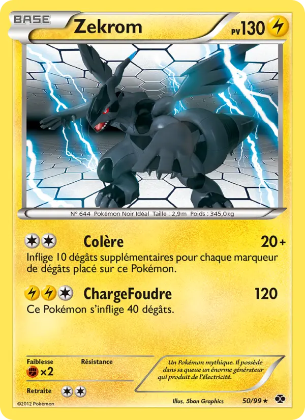 Zekrom — carte 50 de l’extension Destinées Futures