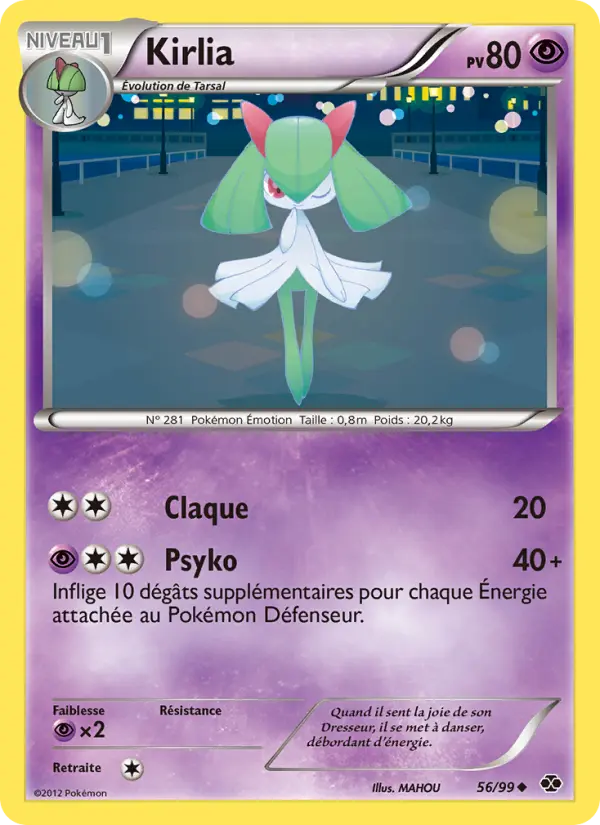 Kirlia — carte 56 de l’extension Destinées Futures