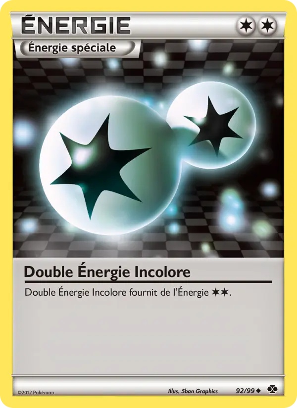 Double Énergie Incolore — carte 92 de l’extension Destinées Futures