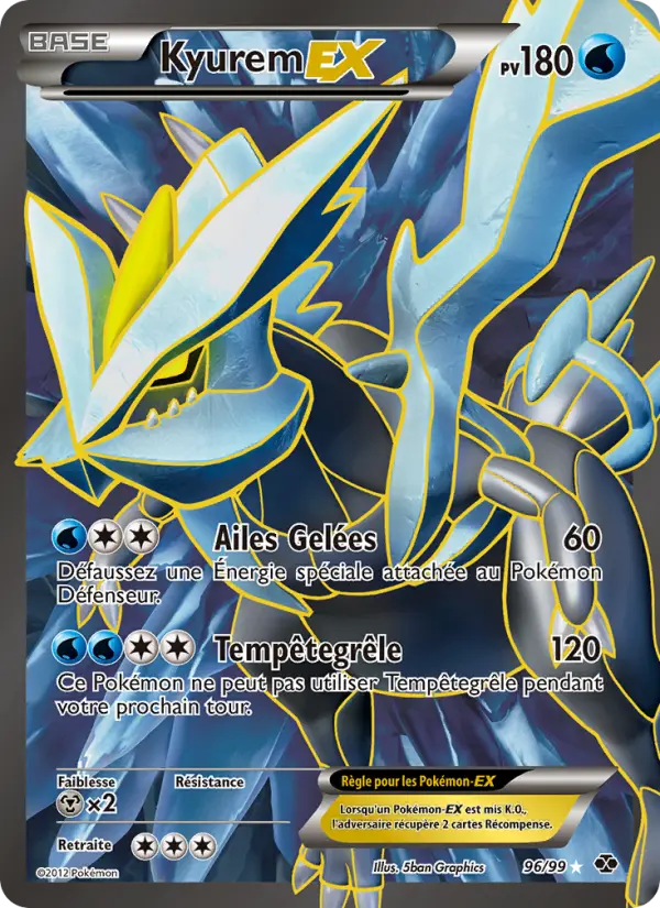Kyurem-EX — carte 96 de l’extension Destinées Futures