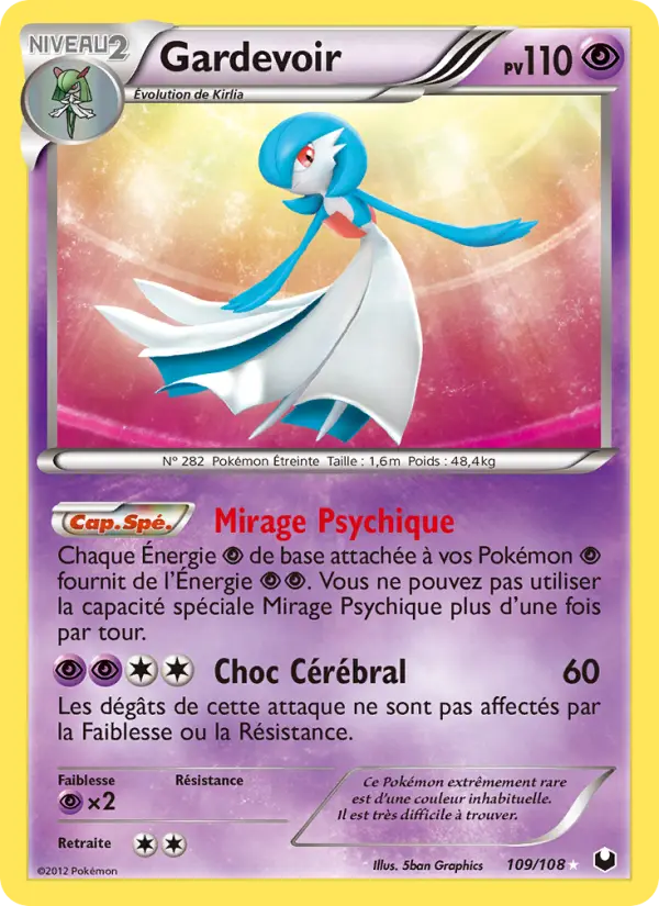 Gardevoir — carte 109 de l’extension Explorateurs Obscurs