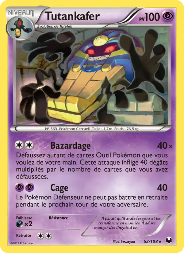 Tutankafer — carte 52 de l’extension Explorateurs Obscurs