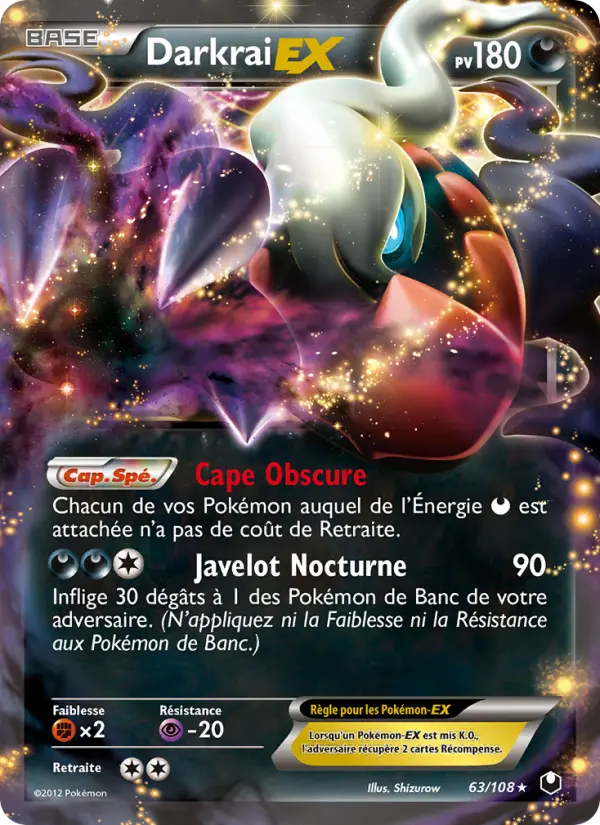 Darkrai-EX — carte 63 de l’extension Explorateurs Obscurs