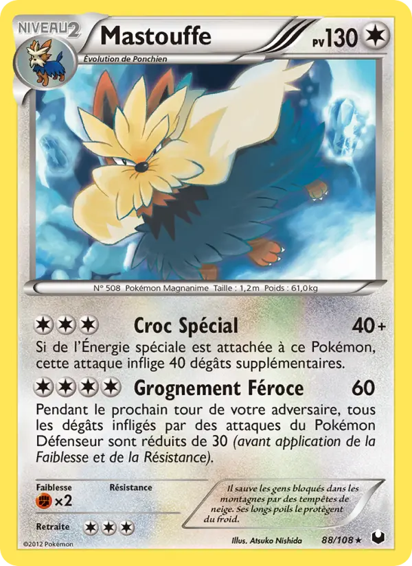Mastouffe — carte 88 de l’extension Explorateurs Obscurs