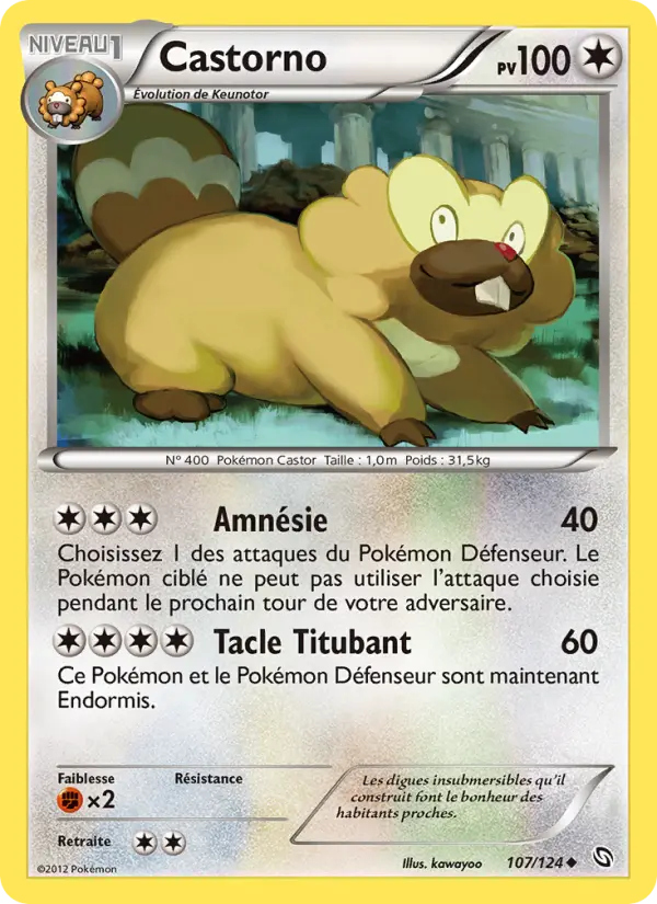 Castorno — carte 107 de l’extension Dragons Éxaltés