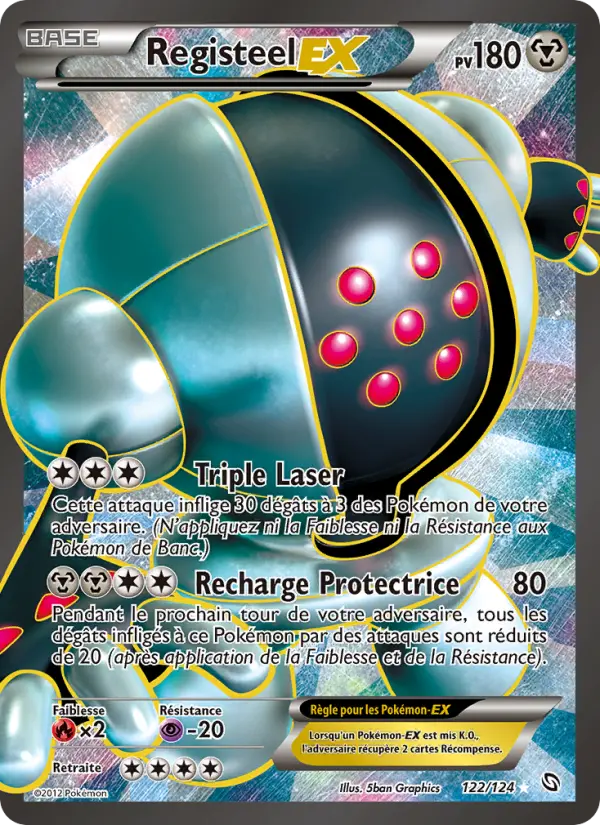 Registeel-EX — carte 122 de l’extension Dragons Éxaltés