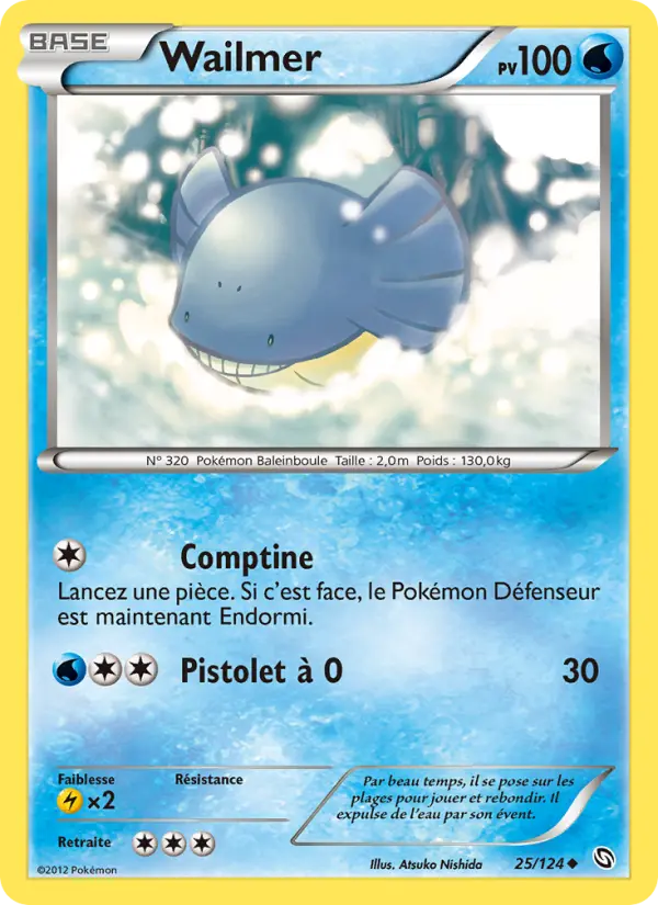Wailmer — carte 25 de l’extension Dragons Éxaltés
