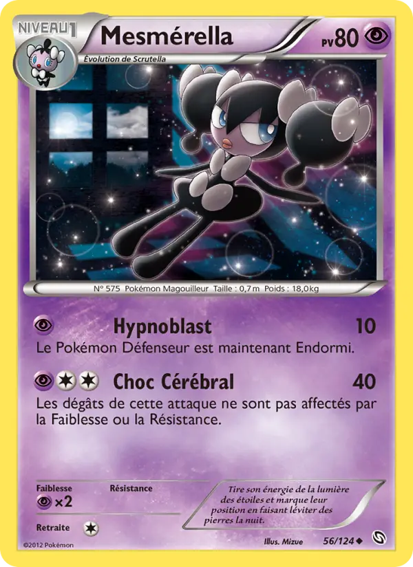 Mesmérella — carte 56 de l’extension Dragons Éxaltés