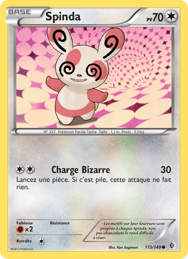 Spinda — carte 115 de l’extension Frontières Franchies