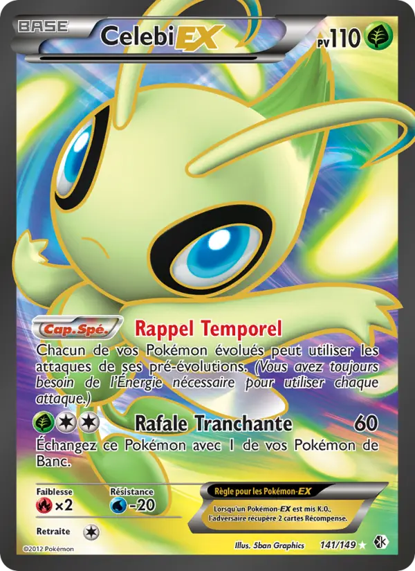 Celebi-EX — carte 141 de l’extension Frontières Franchies