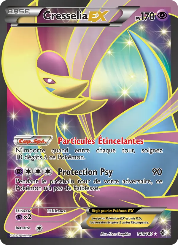 Cresselia-EX — carte 143 de l’extension Frontières Franchies