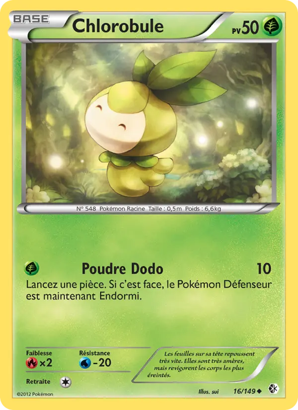 Chlorobule — carte 16 de l’extension Frontières Franchies