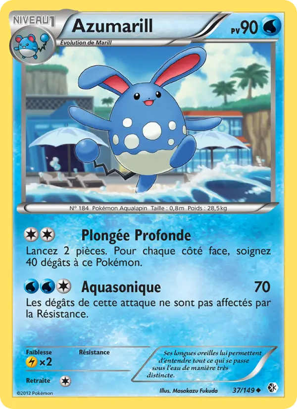 Azumarill — carte 37 de l’extension Frontières Franchies